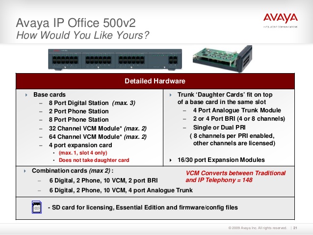 Avaya IP500 V2 - Tổng đài Avaya IP office 500 v2 | Hệ thống Tổng đài Avaya  - TONG DAI DIEN THOAI