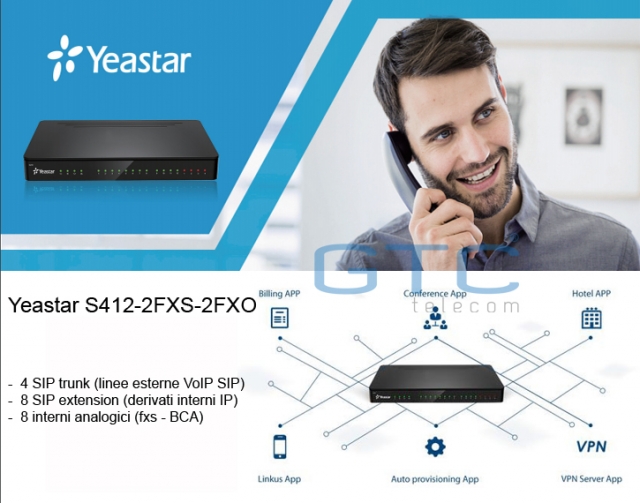 Yeastar S412-2FXS-2FXO