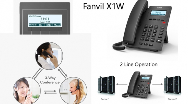 Điện thoại IP wifi Fanvil X1W | Maitel